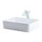 Novatto Porcelain Vessel Sink Combo with Chrome Faucet, Drain and Sealer NSFC-01321011CH - alternate 3